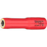 Hazet 900LG-12KV 1⁄2″ Socket ∙ long ∙ with protective insulation ∙ Outer 6-point traction profile ∙ 12 mm
