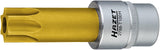 Hazet 2788-T100H  1⁄2″ Camshaft adjuster screwdriver bit ∙ with borehole ∙ Tamper-resistant TORX® profile ∙ T100H