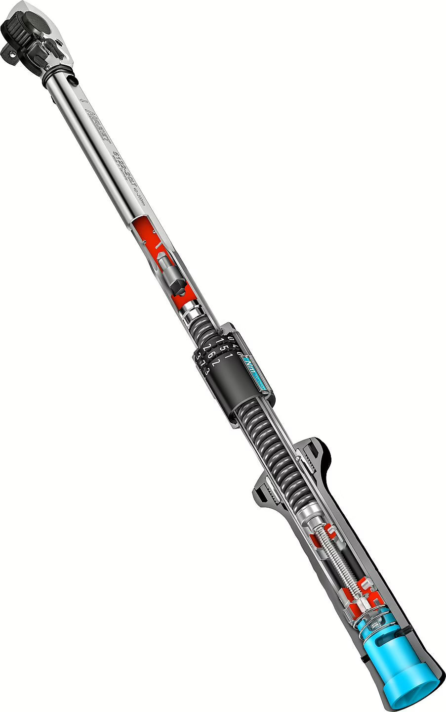 Hazet 5121-2CLT 1⁄2″ Torque wrench ∙ 20 – 120 Nm ∙ ±4%