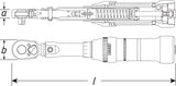 Hazet 6108-1CT  1⁄4″ Torque wrench ∙ 2 – 10 Nm ∙ ±2% ∙ With HiPer reversible ratchet