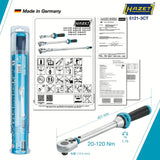 Hazet 5121-3CT 1⁄2″ Torque wrench ∙ 20 – 120 Nm ∙ ±3%