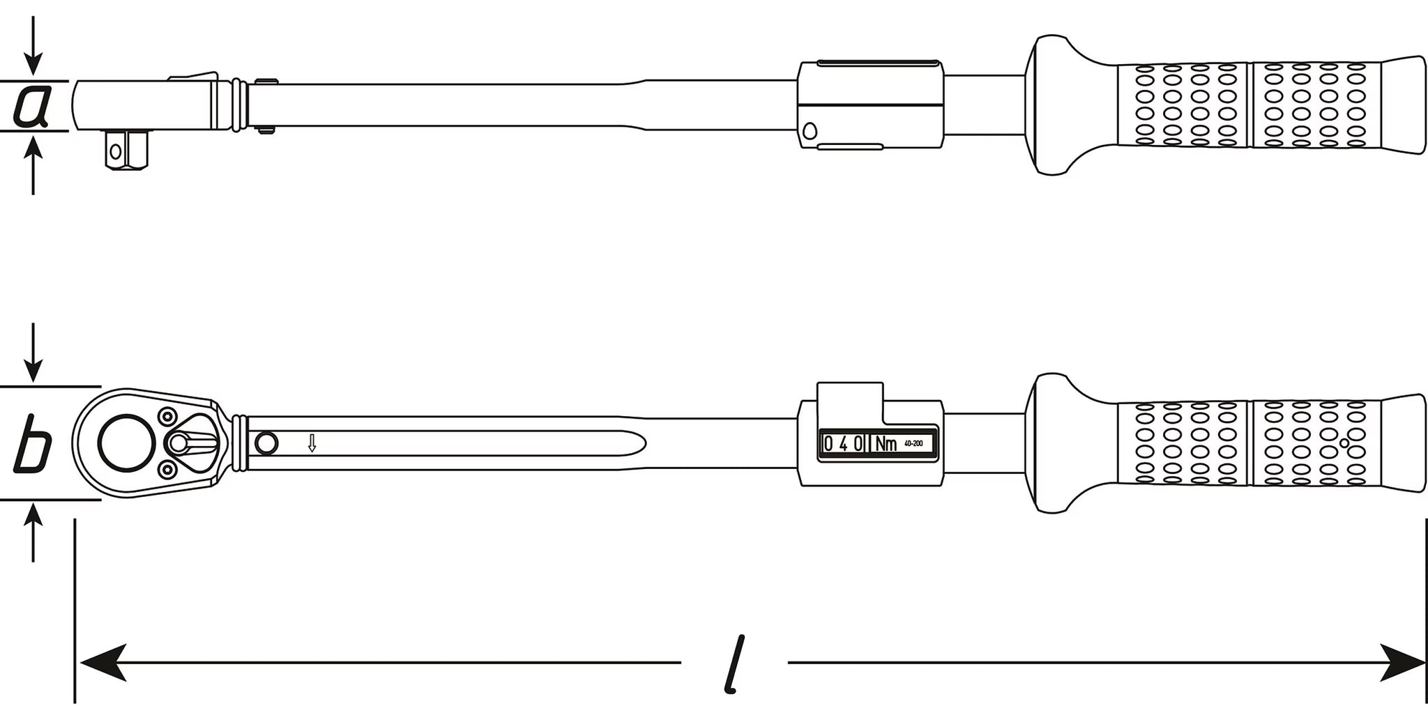 Hazet 5121-2CLT 1⁄2″ Torque wrench ∙ 20 – 120 Nm ∙ ±4%