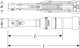 Hazet 6280-1CTCAL 9 x 12 mm Torque wrench with DAkkS calibration certificate ∙ 2 – 10 Nm ∙ ±2%