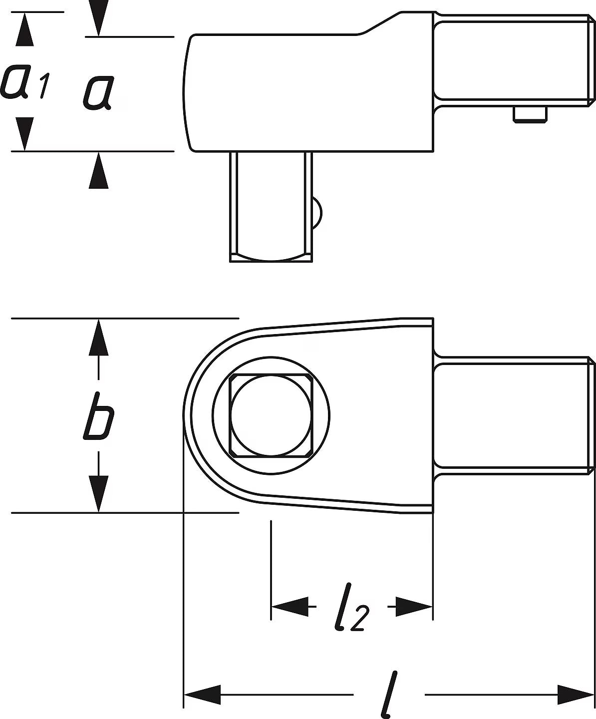 Hazet 6414 Insert square drive