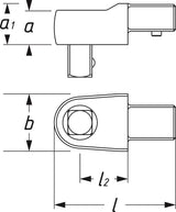 Hazet 6414 Insert square drive