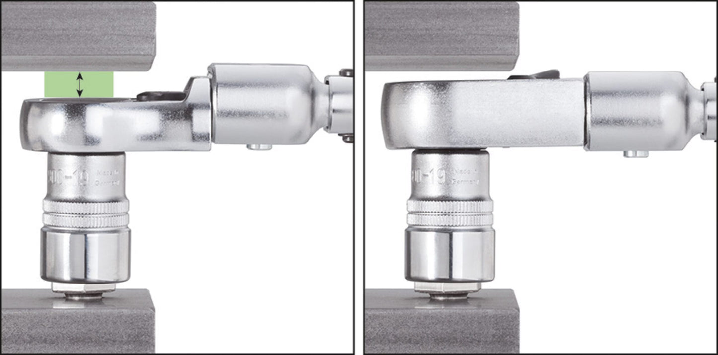 Hazet 6602-1 3⁄8″ Insert reversible ratchet