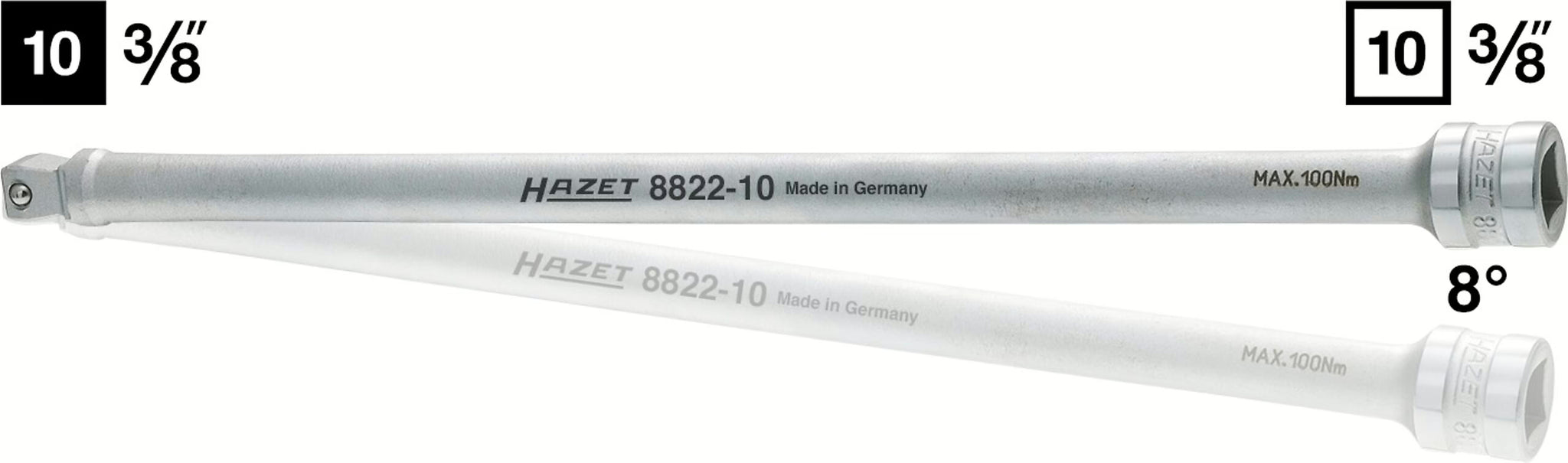 Hazet 8822-1  3⁄8″→3⁄8″ Wobble extension ∙ Length: 36 mm