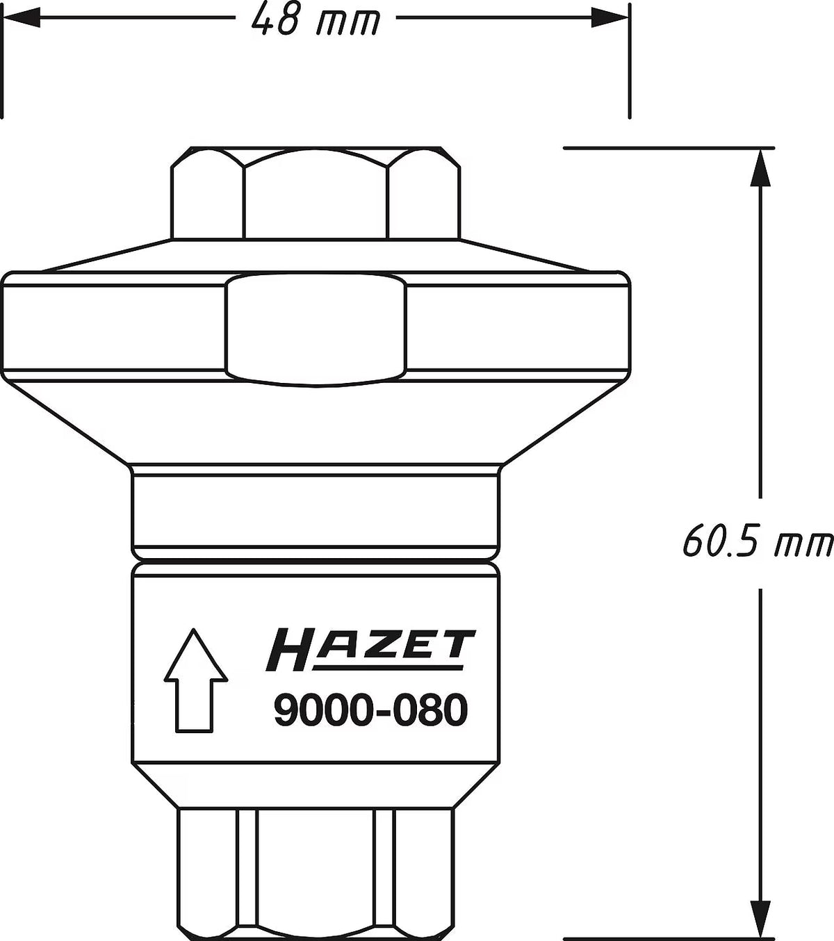 Hazet 9000-080 Compressed air reducer