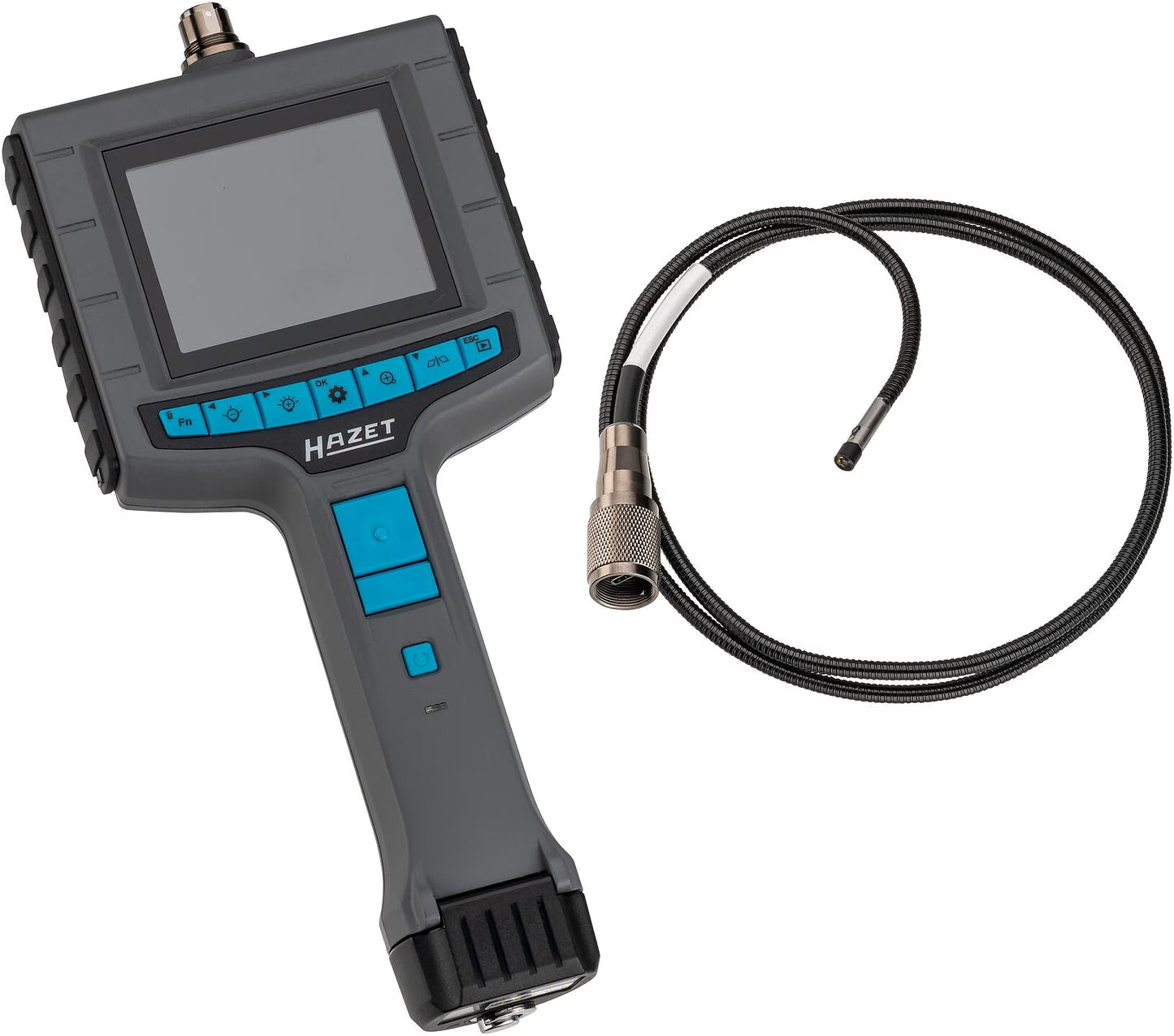 Hazet 4812-11/5FS HD borescope set with front and side camera ∙ ⌀ 4.9 mm