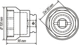 Hazet 4937-80 Commercial vehicle axle nut socket