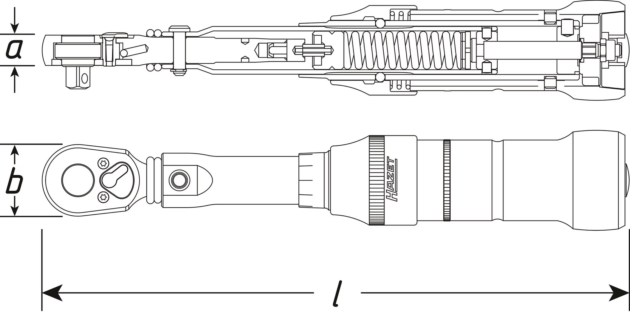 Hazet 6109-2CTCAL 1⁄4″ Torque wrench with DAkkS calibration certificate ∙ 4 – 40 Nm ∙ ±2% ∙ With HiPer reversible ratchet