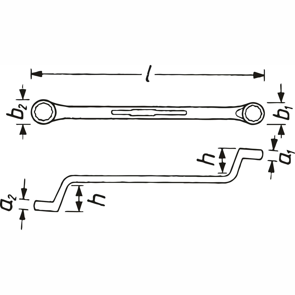 Hazet 630A-3/8X7/16 Double box-end wrench
