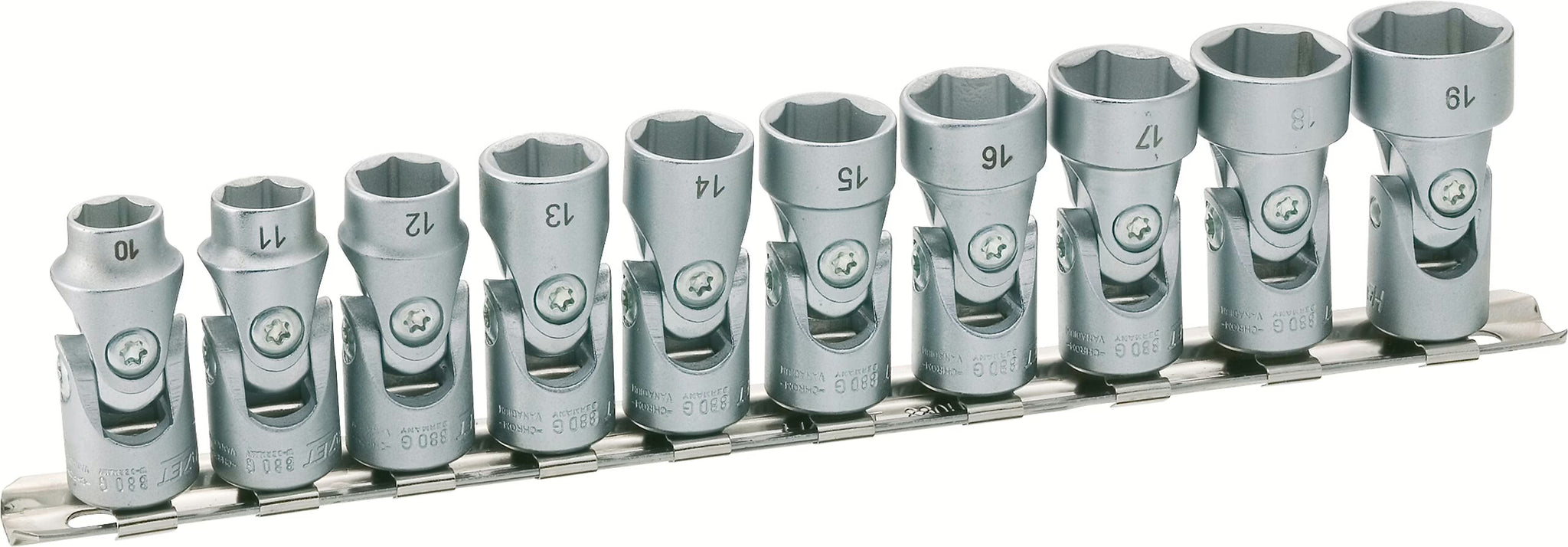 Hazet 880G/10H Hexagon flexible head wrench set