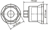 Hazet 4937-90 Commercial vehicle axle nut socket