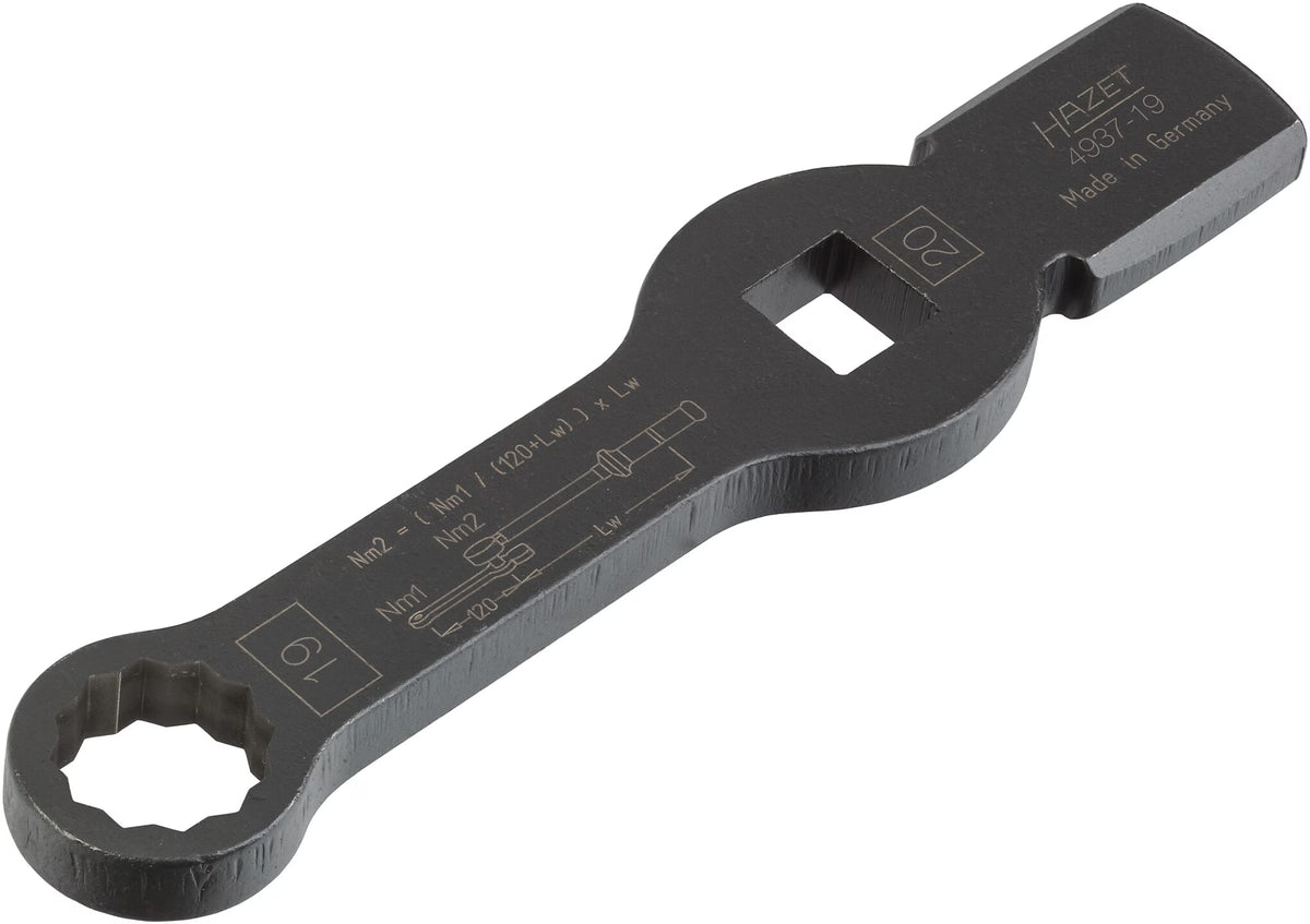 Hazet 4937-19 Box-end wrench ∙ with 2 striking faces