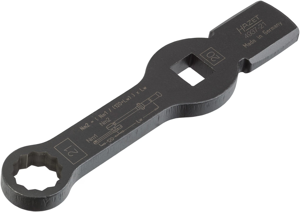 Hazet 4937-21 Box-end wrench ∙ with 2 striking faces