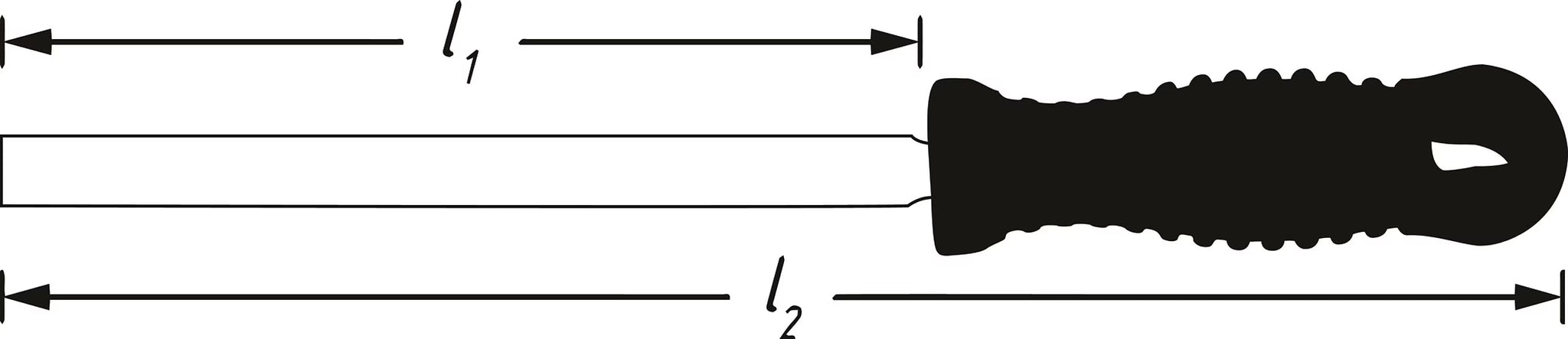 Hazet 4968-5 Brake calliper file