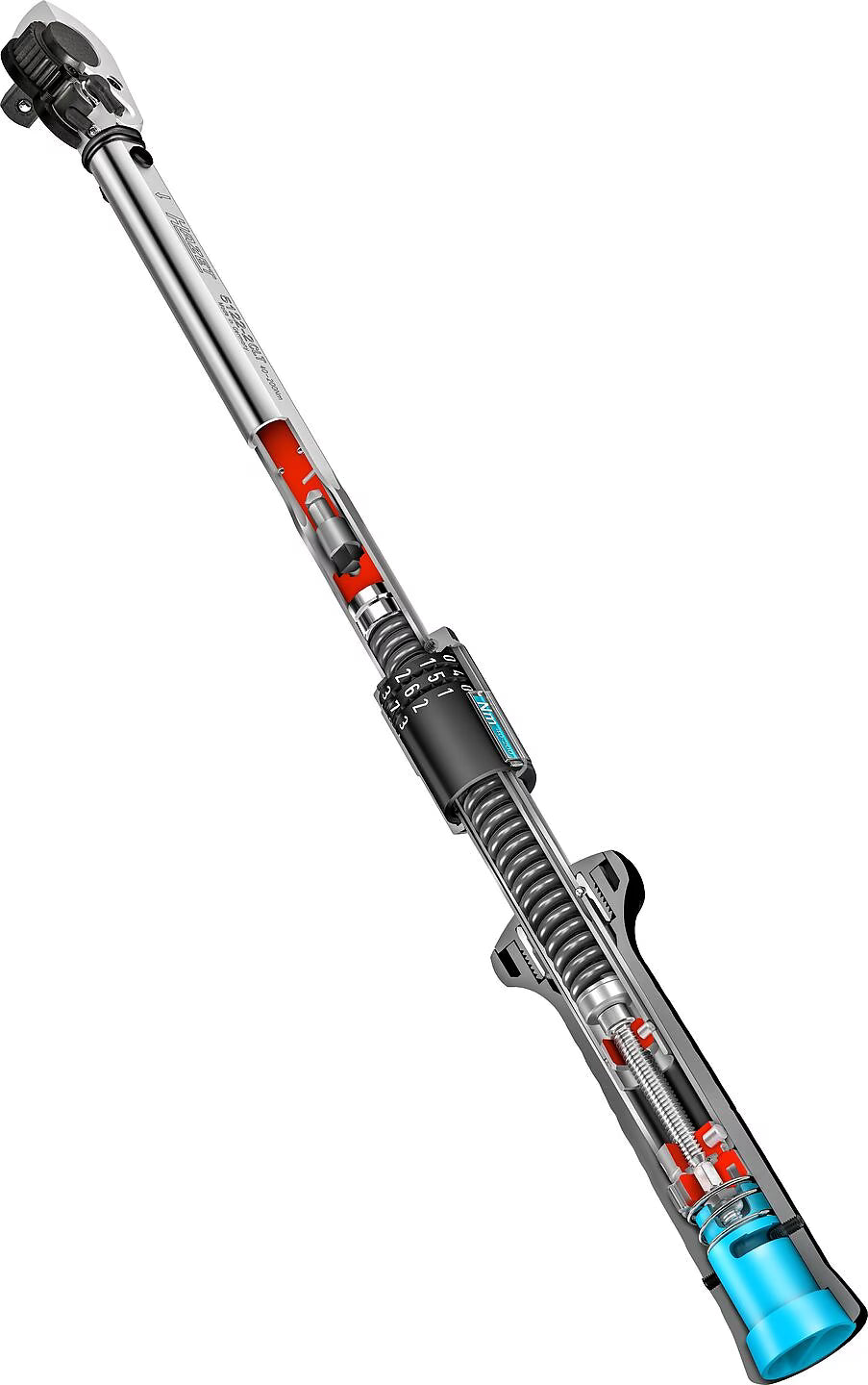 Hazet 5123-2CLT 1⁄2″ Torque wrench ∙ 60 – 320 Nm ∙ ±4%