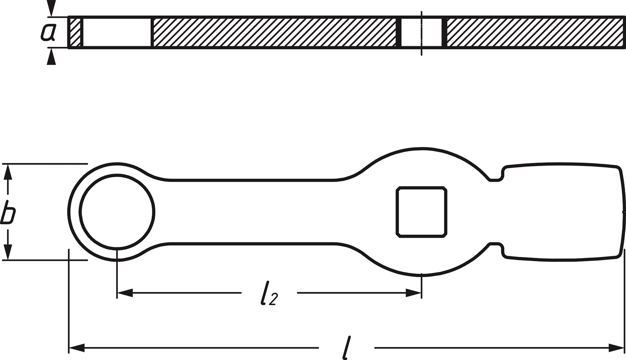 Hazet 4937-21 Box-end wrench ∙ with 2 striking faces
