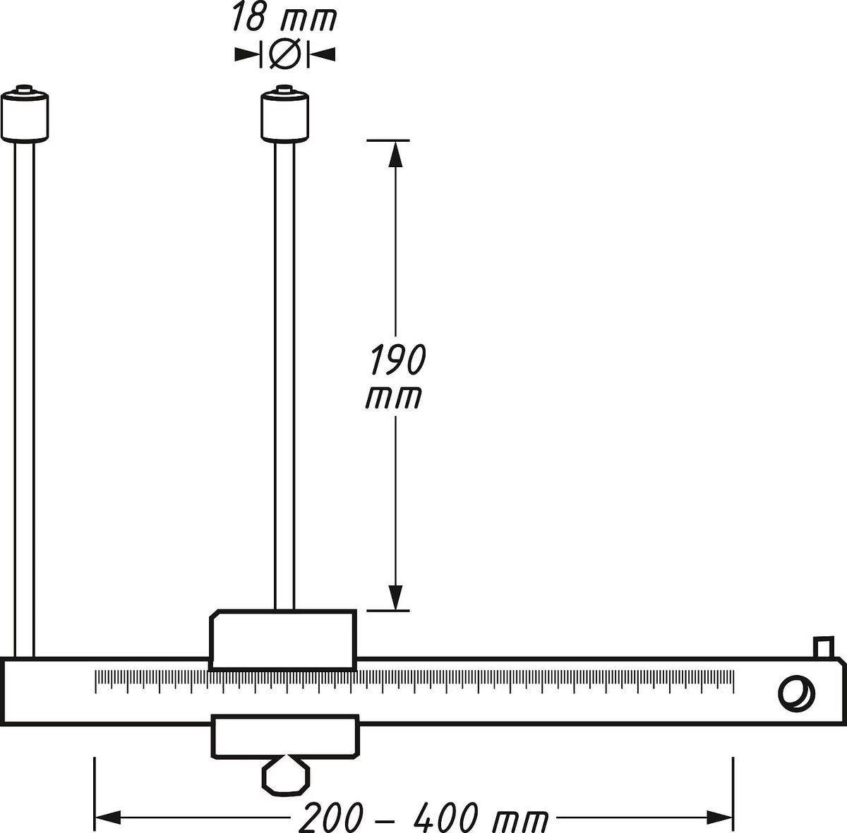 Hazet 4956-4 Calliper Gauge For Brake Discs