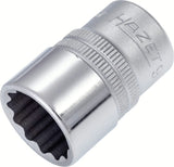 Hazet 900Z-18 1⁄2″ Socket ∙ Outside 12-point traction profile ∙ 18 mm