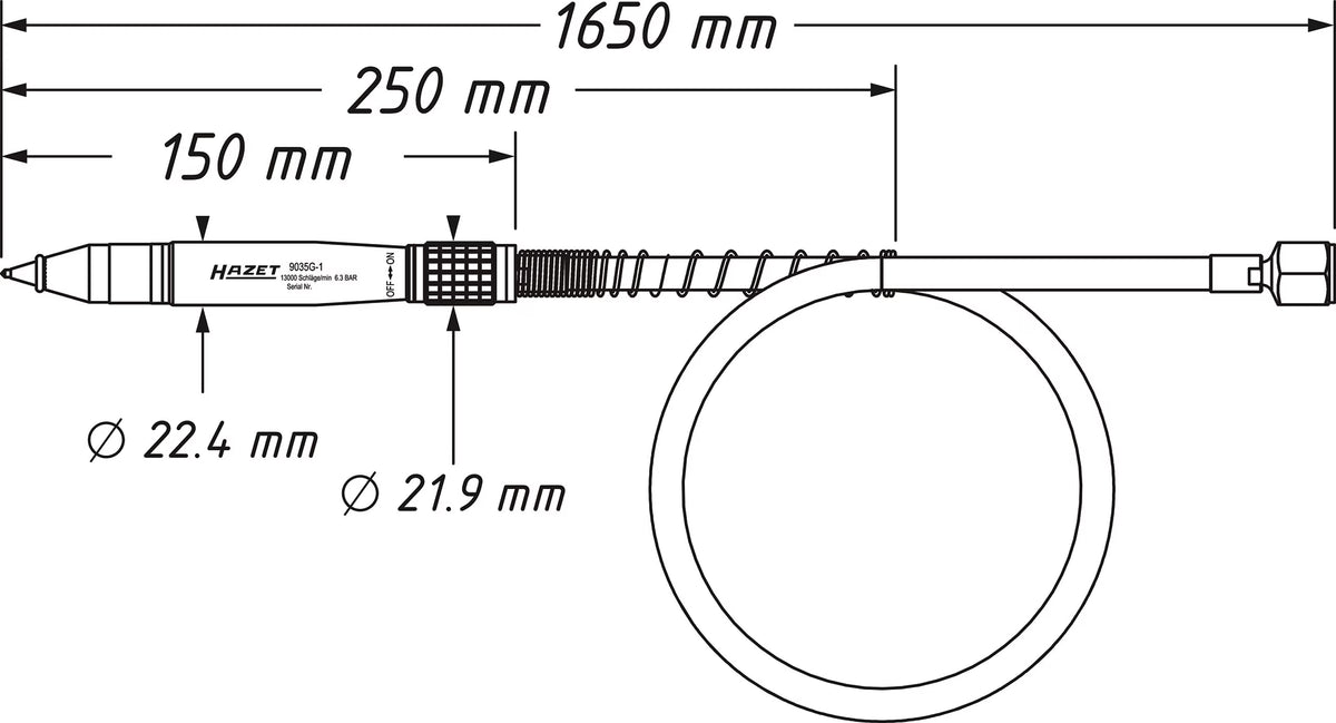 Hazet 9035G-1 Engraving pen