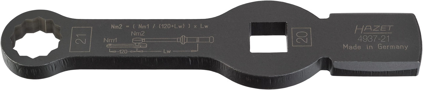 Hazet 4937-21 Box-end wrench ∙ with 2 striking faces