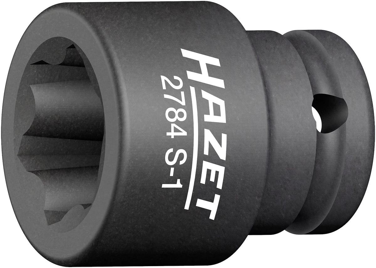 Hazet 2784S-1  1⁄2″ Impact socket ∙ with special profile ∙ Groove profile