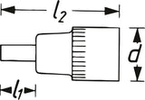 Hazet 990-12 1⁄2″ Screwdriver socket ∙ Internal serration profile XZN ∙ M12
