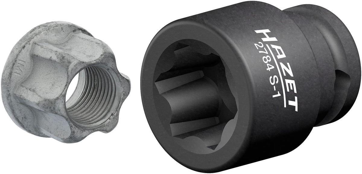 Hazet 2784S-1  1⁄2″ Impact socket ∙ with special profile ∙ Groove profile
