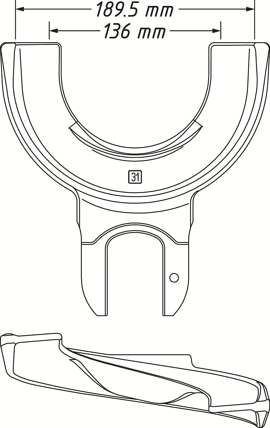 Hazet 4900-31  Tensioning jaw