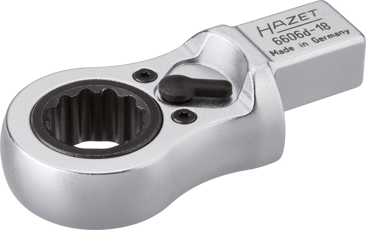 Hazet 6606D-18 Ratcheting insert box-end wrench