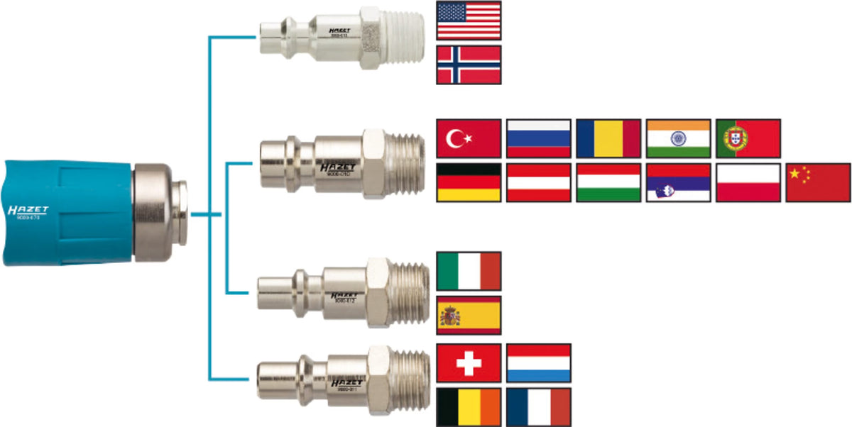 Hazet 9000-050 Compressed air (safety) coupling
