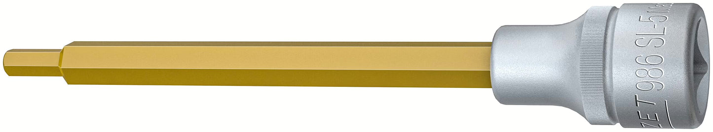 Hazet 986SL-5 1⁄2″ Screwdriver socket ∙ Inside hexagon profile ∙ 5 mm