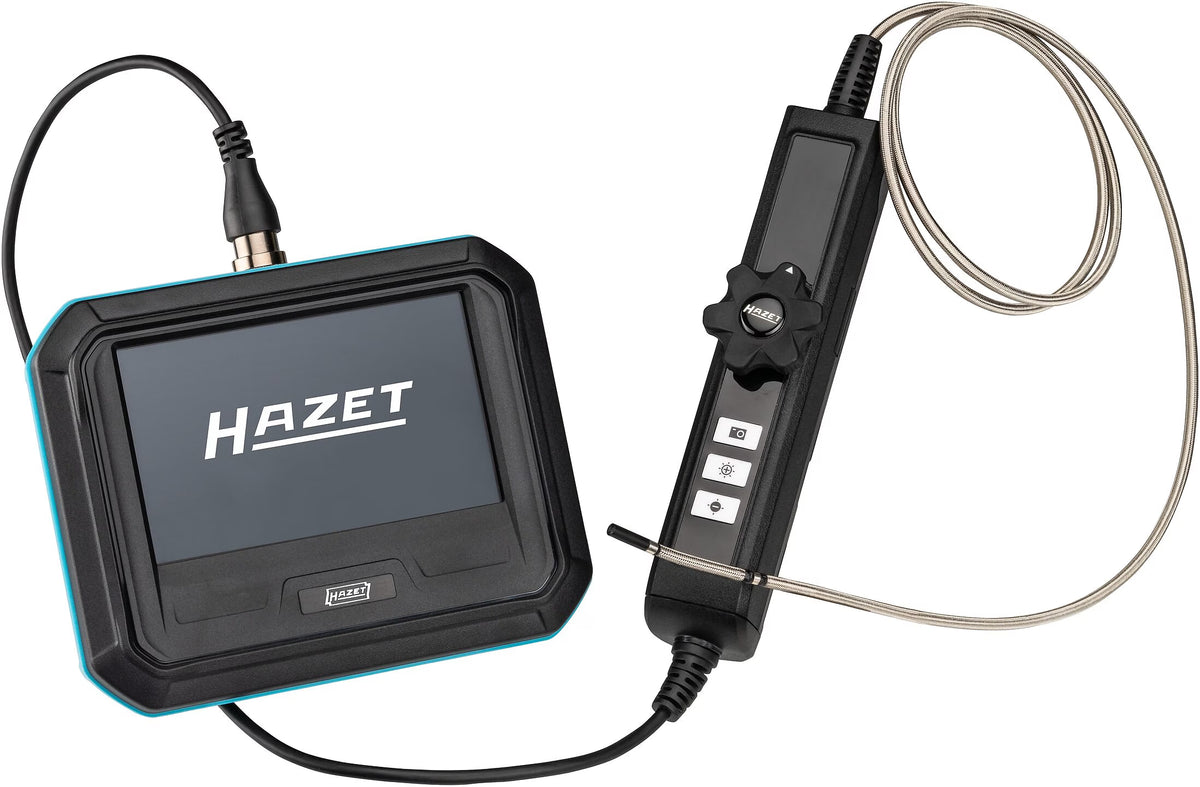 Hazet 4812-23/5AF HD touchscreen borescope set with 180° swivelling probe ∙ ⌀ 3.9 mm