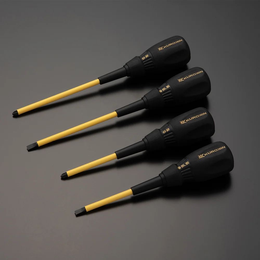 Fujiya Kurokin 556D-BG 5.5 x 150mm Electrician's Slotted Screwdriver