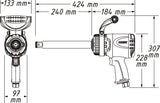 Hazet 9014LGTT 1″ Twin Turbo impact wrench ∙ long spindle ∙ 3850 Nm