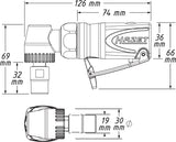 Hazet 9032M-5 Mini die grinder ∙ angled