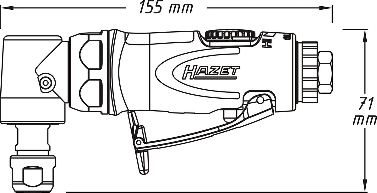 Hazet 9032N-5 Die grinder ∙ angled