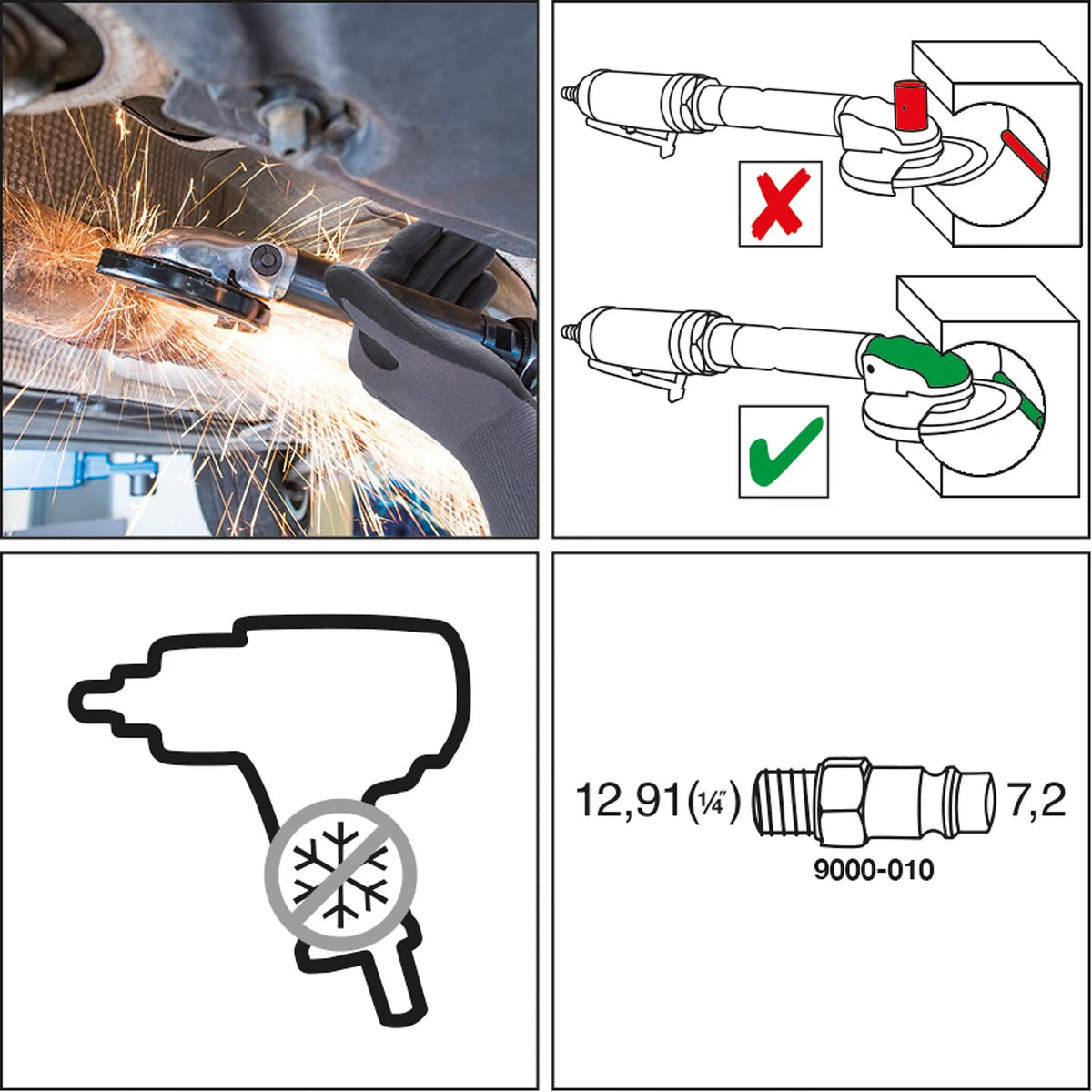 Hazet 9033P-8 Angle grinder