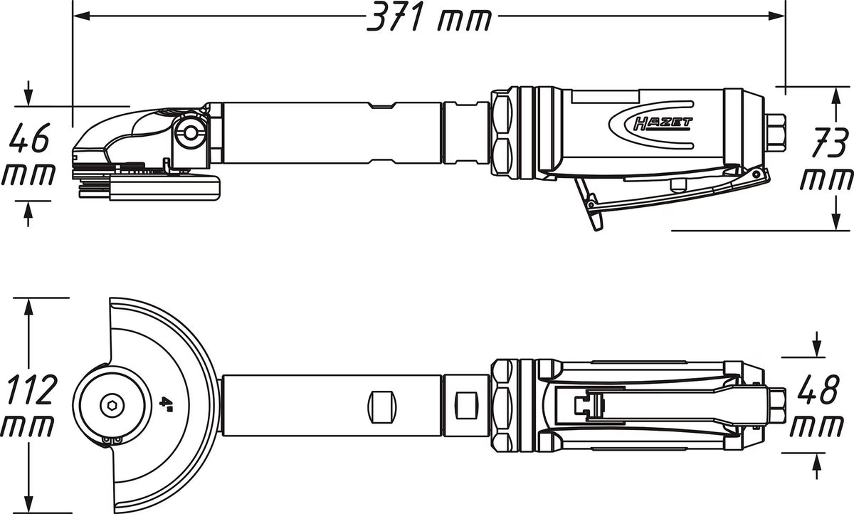Hazet 9033P-8 Angle grinder
