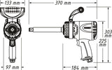Hazet 9013LGTT 3⁄4″ Twin Turbo impact wrench ∙ long spindle ∙ 3800 Nm