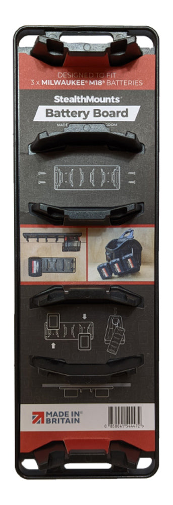 StealthMounts Milwaukee M18 Battery Holder Board