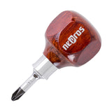 Nepros ND3PS-2 Wooden Stubby Screwdriver, Phillips, #2