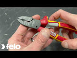 Felo 58301940 VDE Insulated Electrician's Side Cutters, 190 mm