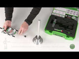 Kukko 17-A | 4-piece separator set with quick clamping pressure spindle Ø 12-75 mm/300 mm