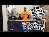 Grabo OTTOVAC Electric Vacuum Suction Cup Lifting Clamp for Glaziers, Movers, Builders, Tile-Glass-Door-Drywall Installers - Heavy Duty Lifter
