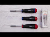 Felo 10099116 Screwdriver With Adjustable Torque NM Series 0.6-1.5 Nm & Attachments, 12 Pcs