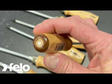 Felo 33710290 #1 x 80mm Wood Handle Phillips Screwdriver