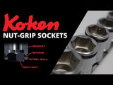 Koken RS2455AS/9 - 1/4 Sq Drive 12 point NUT GRIP Socket Set - 9 pieces
